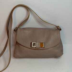 Chloé Calfskin Lily Crossbody Shoulder Bag in Lily Taupe Color
